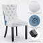 Chaises de salle à manger, chaise de salle à manger rembourrée haut de gamme avec anneau clouté-531111140-507943793-511006614