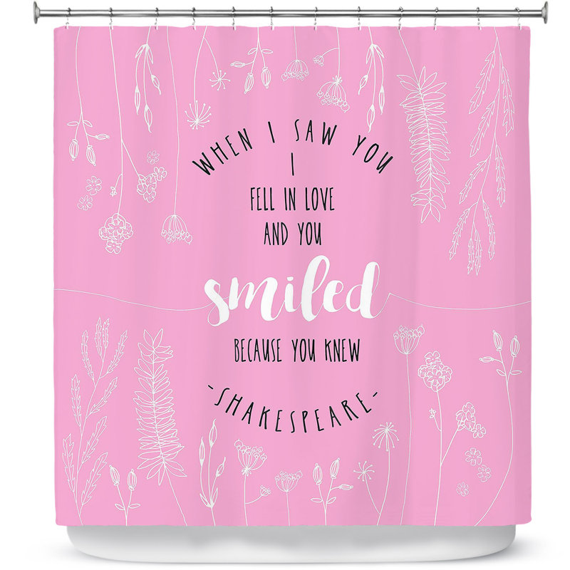 Rideau de douche simple quand j’ai vu le coup, Rose