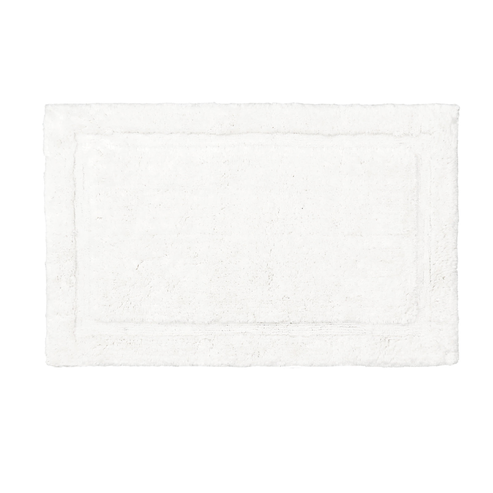 Rane Plush Cotton Bath Mat, White, 17"W x 24"L