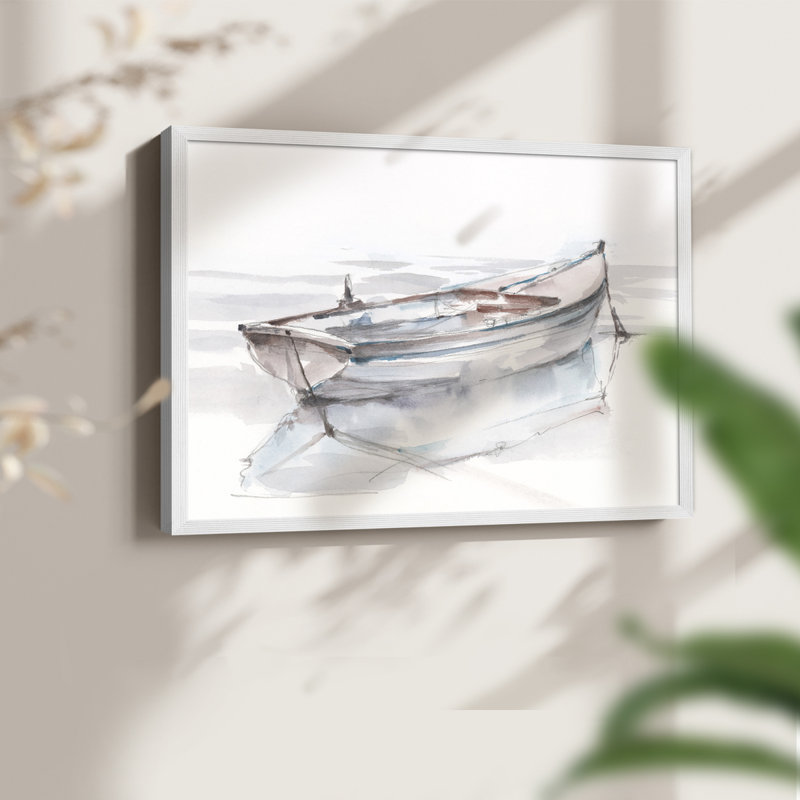 «Rolling Fog II», impression encadrée, 22" H x 28" W, Blanc