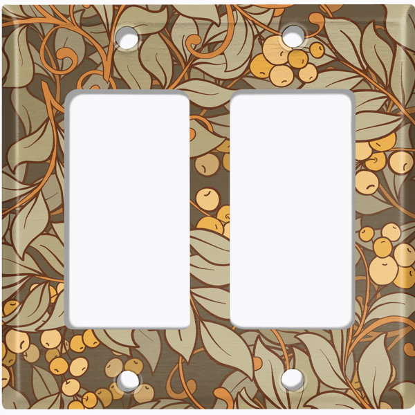 WorldAcc Copper Rust Patina Teal Print 2 - Gang Rocker Standard Wall ...