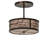 18" Wide Branches Semi-Flushmount