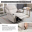 Modern Heated Massage Chair Swivel Rocker Recliner with Cup Holders-292414621
