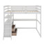 Lit mezzanine double avec bureau et tablettes-118032026-118032025