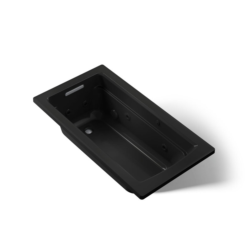 Baignoire encastrée en acrylique 60 po x 32 po Archer®, Noir
