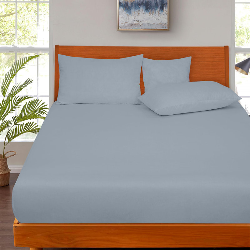 Royale Linens 300 Thread Count 100% Long Staple Combed Cotton Flat Sheet - Super Soft - Top Sheets - Flat Sheet Sold Separately - Breathable, Cool & Crisp Percale Sheets Only 