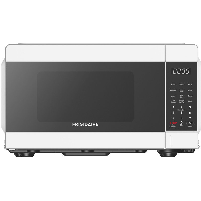 Frigidaire 0.9 Cu. Ft. Countertop Microwave Oven, 900 Watt Microwave with 10 Power Levels, White, White