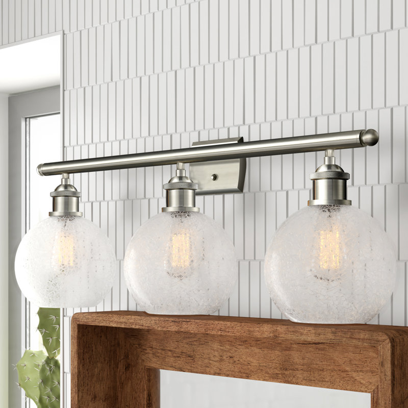 Baptista 3 - Light Dimmable Vanity Light, Brushed Satin Nickel