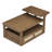 Modern Coffee Table With Storage Shelf, Rattan Drawer, And Dual Tabletops For Enhanced Living Room Functionality-168669139