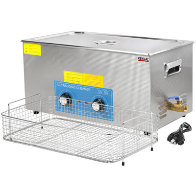 Kendal Commercial Grade 480watts 21L Ultrasonic Cleaner 40kHz with Knobs Timer&Heater Cleaning Machine, for Watch Instruments Industrial Parts Excellent Cleaner Solution
