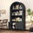 71" Arched Storage Bookcase, Display Cabinet-180514325