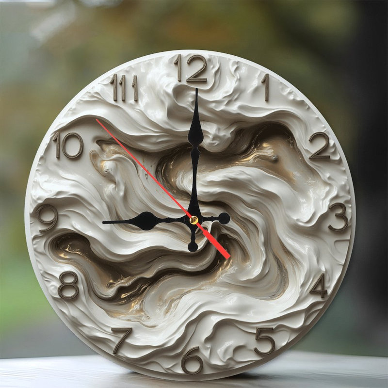 Horloge d'art abstrait