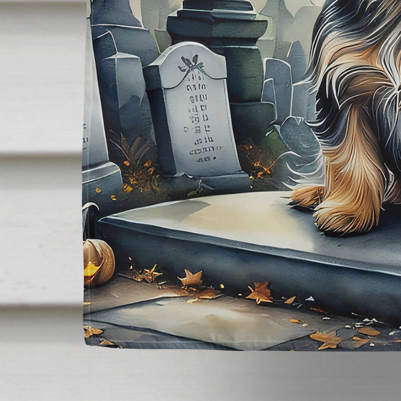 Double Sided 40'' H x 28'' W Polyester Halloween House Flag