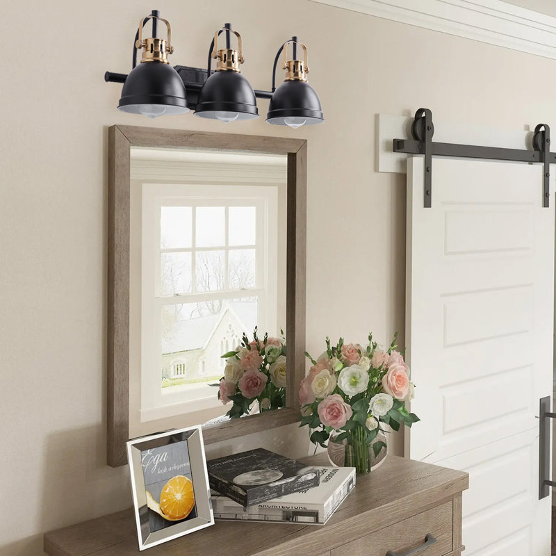 Éclairage pour meuble-lavabo à 3 lumières à intensité variable Hizer