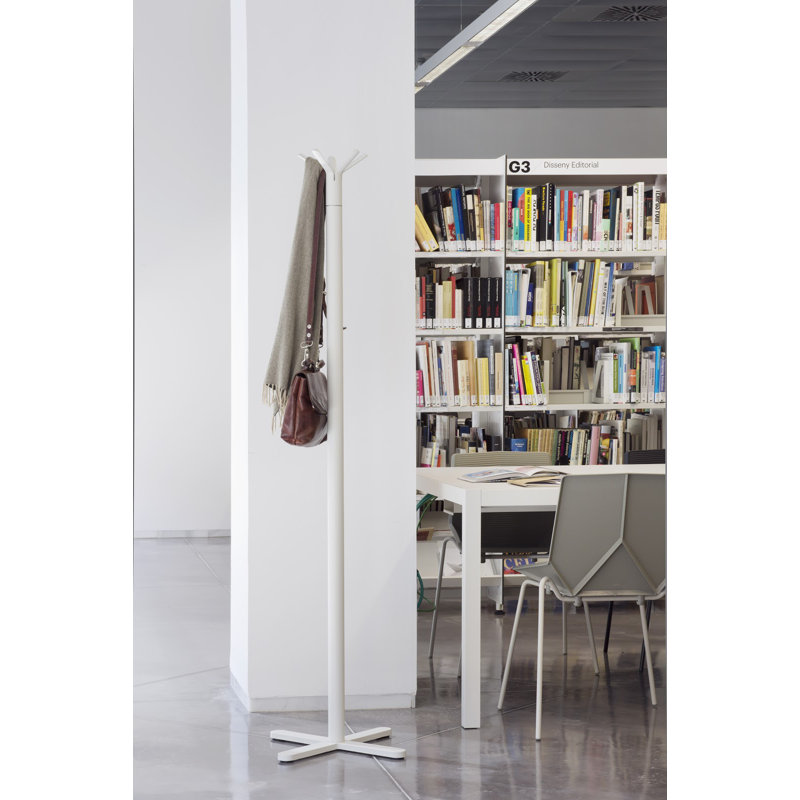 Hulot Metal Freestanding Coat Rack, White