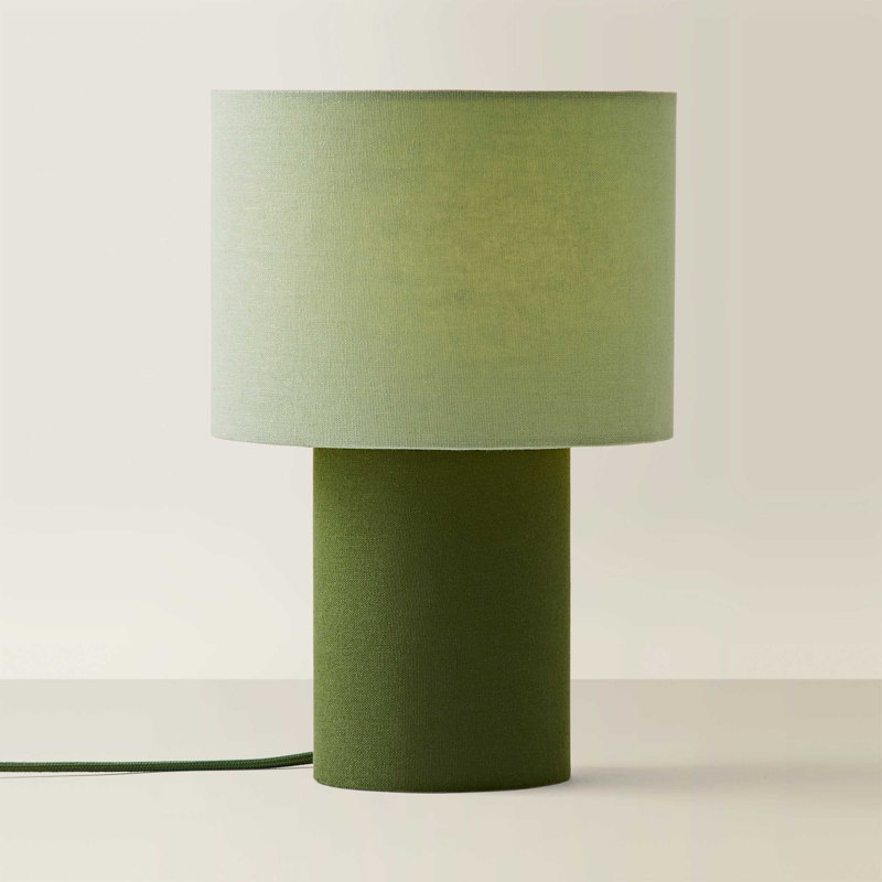 Dereke Fabric Table Lamp, Green, Green