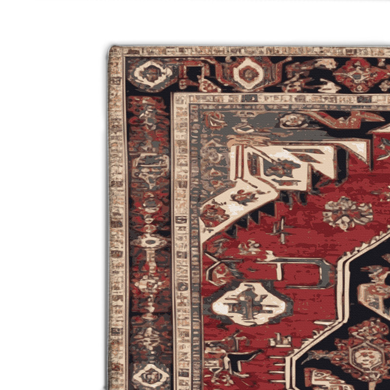 Tapis d'intérieur et d'extérieur brun Persian, Rectangulaire 2 pi x 3 pi