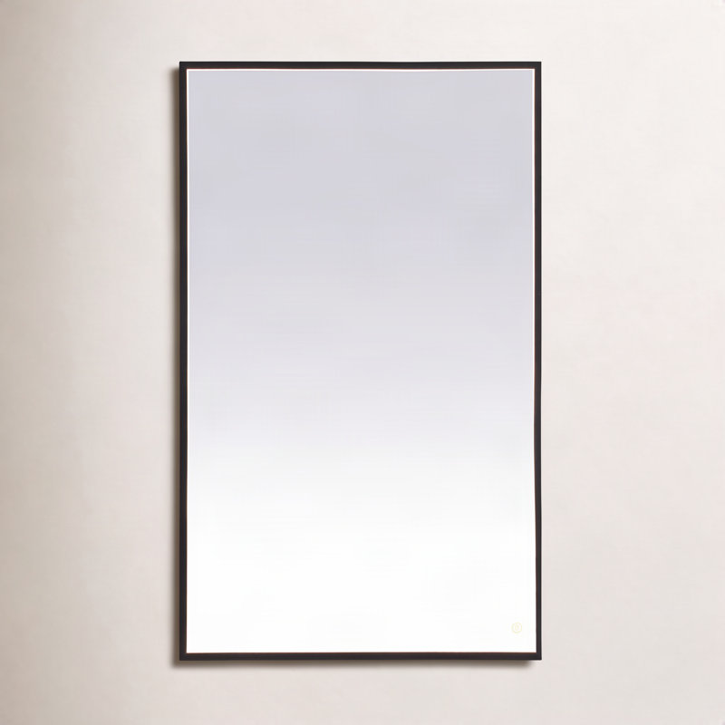 Piche Aluminium Mirror, 30" x 48", Black