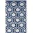 Inoue Hand Woven Flat Weave With Embroidery Wool Geometric Rug-16763076
