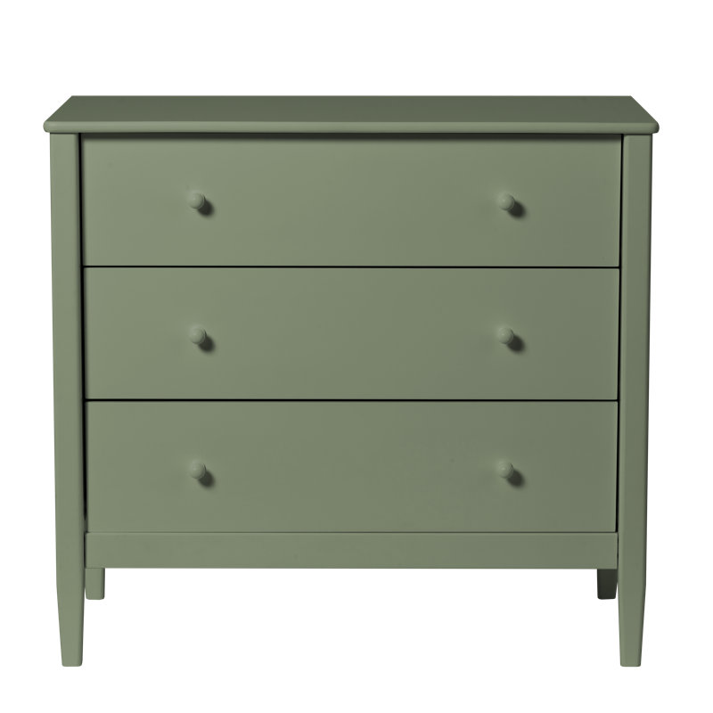Little Seeds Clover 3-Drawer Dresser, Grove Green