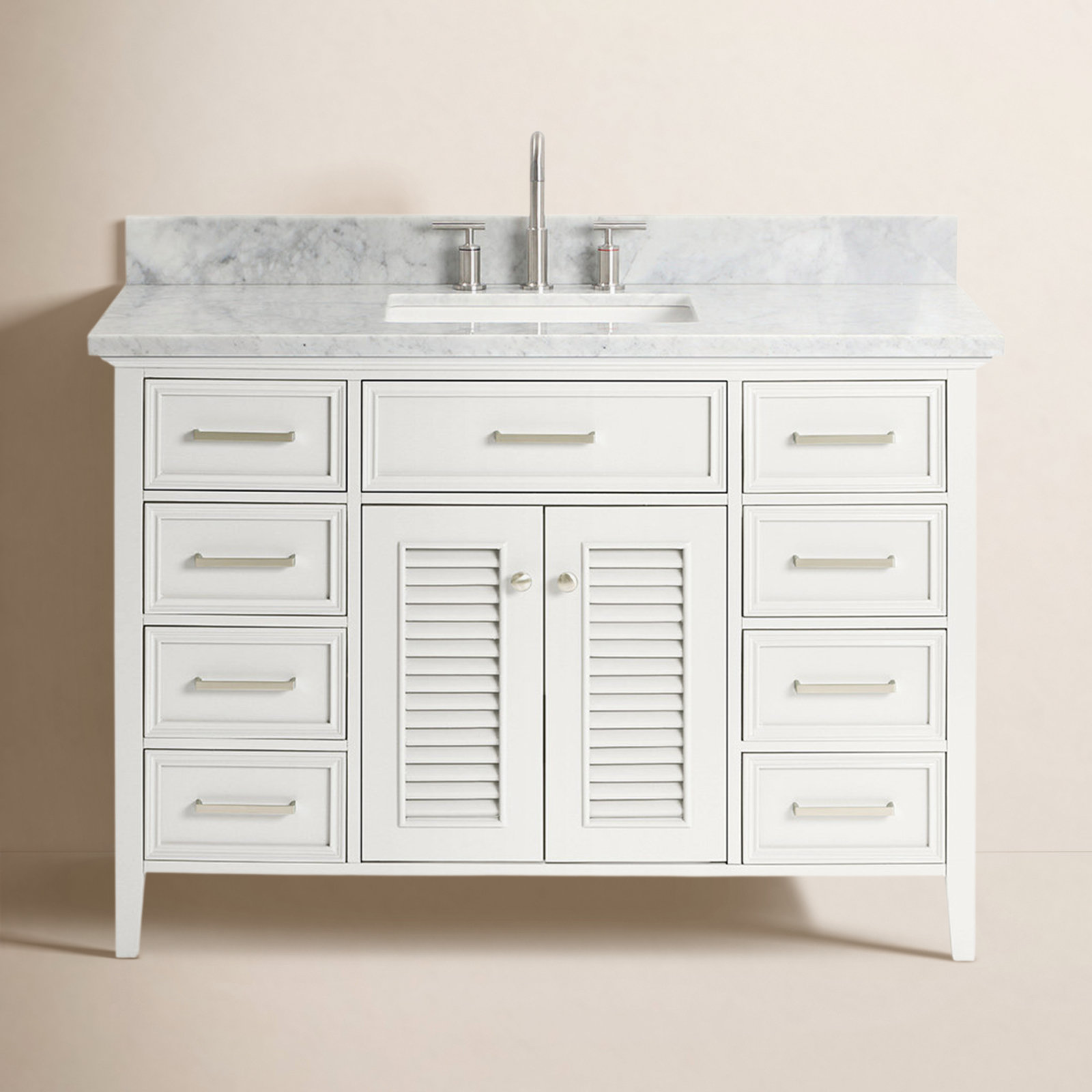 49'' Single Bathroom Vanity, White