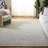 Marjetka Tufted Wool/Cotton Performance Abstract Rug in Sage/Ivory-947253641