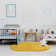 Annine Solid Colour Machine Woven Polypropylene Area Rug in Yellow