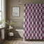 Rideaux de douche mauves - cercles mauves-1128122096