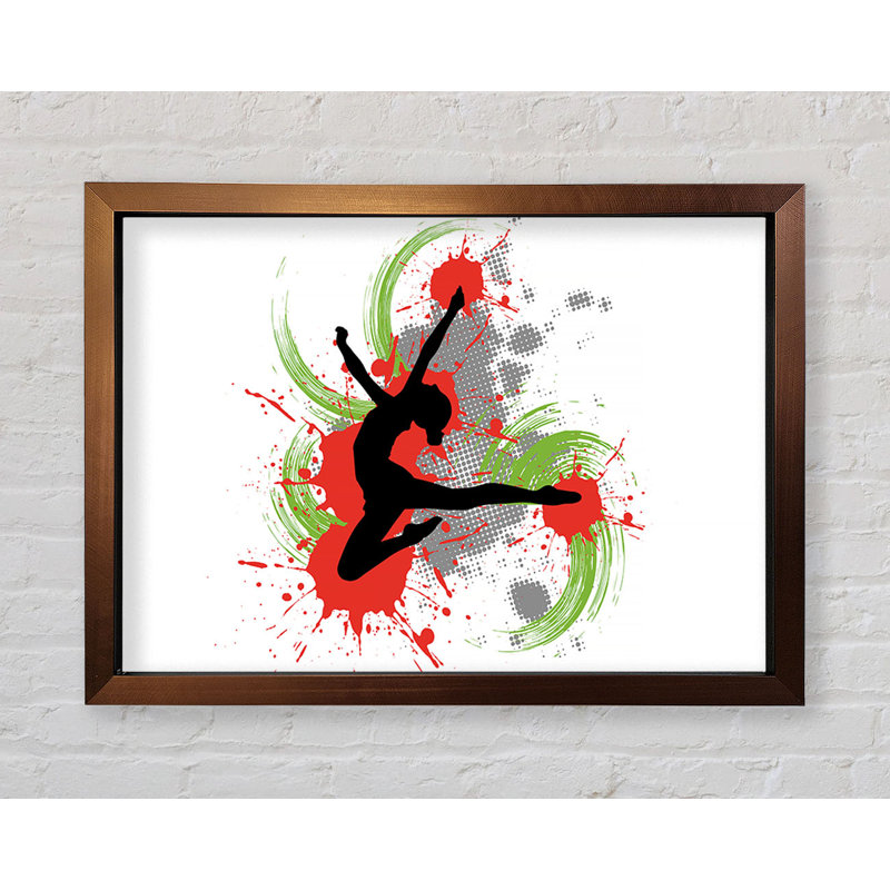 Modern 2 - Single Picture Frame Print on Canvas, 42.1cm H x 59.7cm W x 3.4cm D, Ventura Bronze Framed Paper