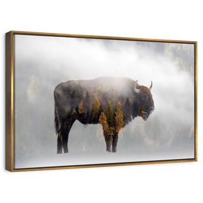 Bison de la forêt de pins