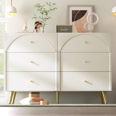 120 cm W Chest of 6 Drawers