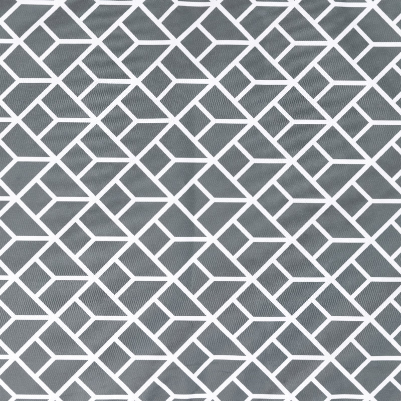 Deck Outdoor High Back Seat Pad, Pack of 4, Charcoal Grey Geometric