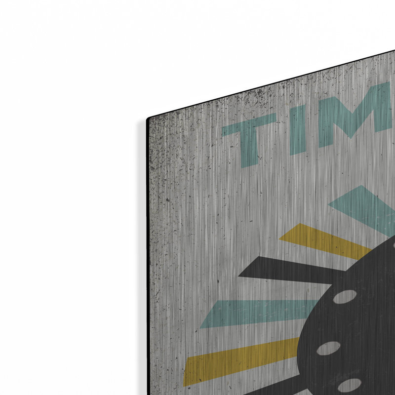 Art mural en métal Winston Porter «Retro Diner Time To Eat» par Michael Mullan, H 36 po x l 24 po