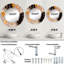 Miroir mural orange et noir Marble Waves III-1824587644