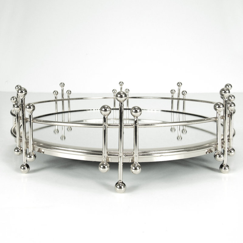Gorlest Tray, 3.5" H x 12" W x 12" L, Gold