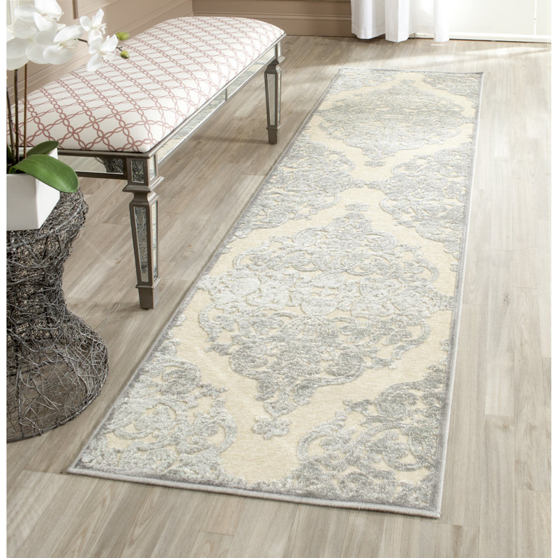 Paradise Grey/Multi Viscose Chenille Silk Rectangular Rug
