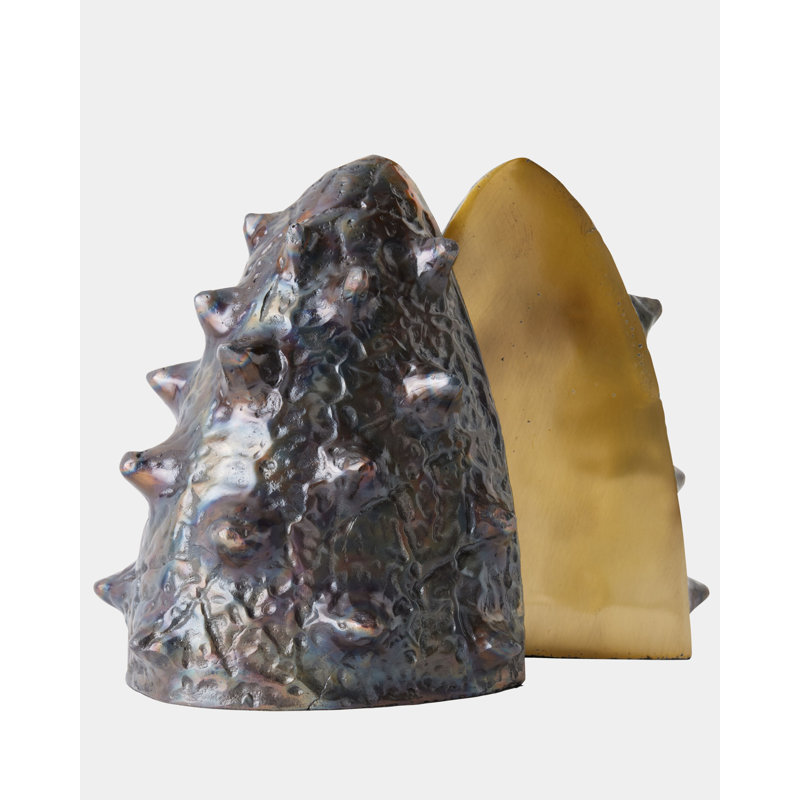 Biomorphic Bookends-Bronze/Brass