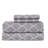 Boston Linen Co. Quatrefoil Sheet Set White Linen Co. 100% Microfiber Luxury Ultra Soft 80 GSM Quatrefoil Sheet Set-135810516-141548933
