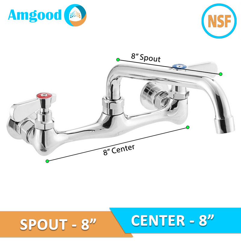 Commercial Kitchen Restaurant Wall Mount Faucet