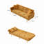 Canapé-lit en velours côtelé 79 po, canapé-lit double pliable avec accoudoirs pliables et 2 coussins-2133046805
