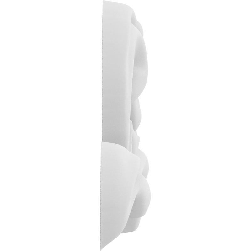 Rosette cheviot, H 2,5 po x l 5 po x P 0,5 po