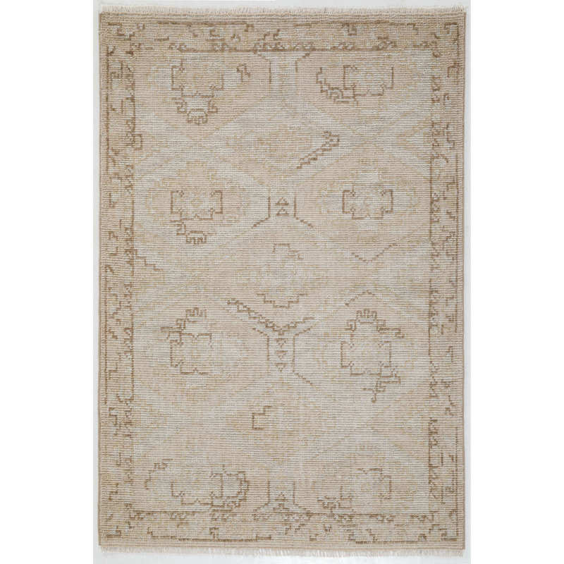 Hand Knotted Wool Tracy Indoor Area Rug, Rectangle 3"x 5"