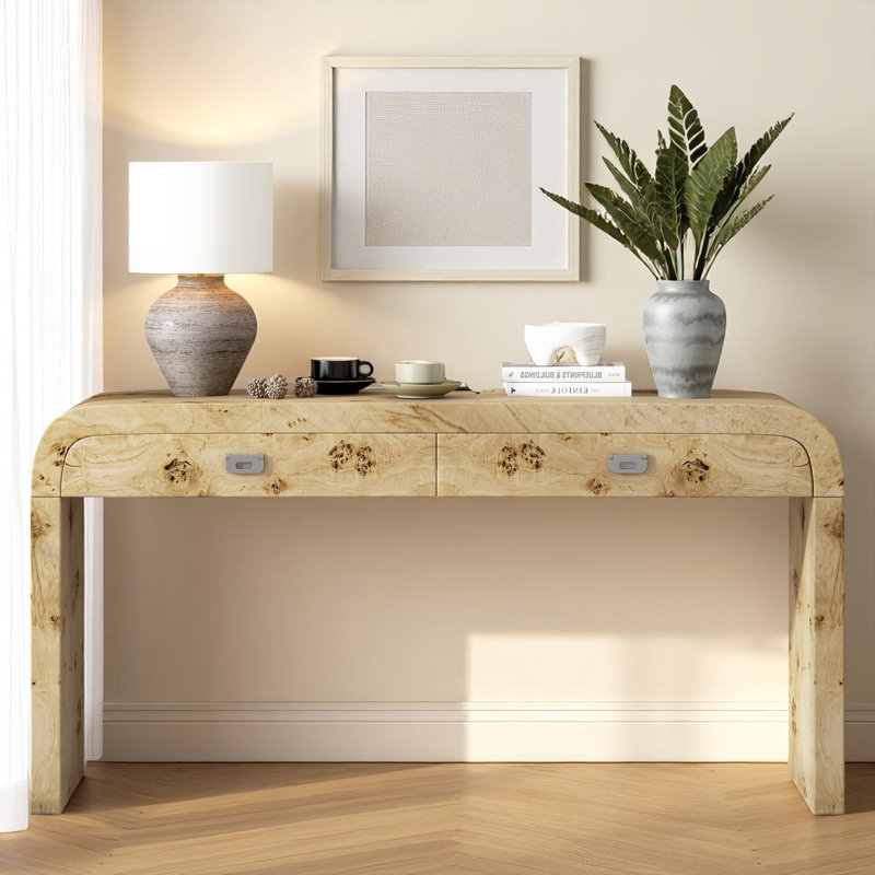 Console 60,02 ", Naturel, 31.7" H x 60" W x 15.7" D
