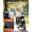Poussette pour chien pliable pour animaux 3 roues avec frein jusqu'à 35 lb