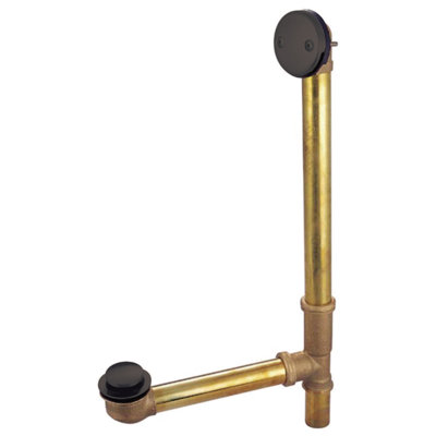 Kingston Brass Made To Match 21-Inch Brass Toe Touch Tub Waste and Overflow