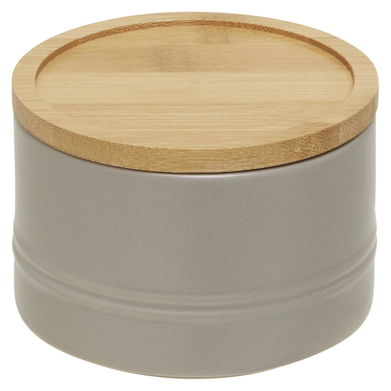 Fenwick Ceramic / Porcelain Jar, 7cm H x 11cm W x 11cm D, Grey
