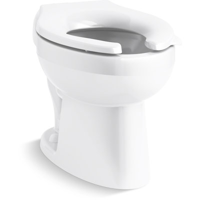Wellcomme Ultra Rear Spud Antimicrobial Flushometer Bowl