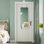 Drossett Jewelry Armoire, Lockable Wall-Mounted Storage Organiser Unit with 2 Plastic Cosmetic Stora