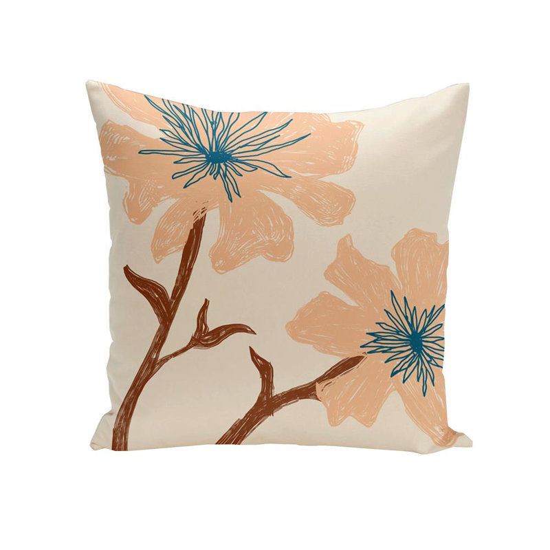 Housse et insert de coussin extérieur d'extérieur, 18 po x 18 po, Orange