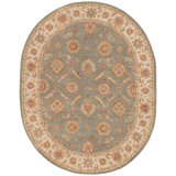 Jaipur Living Callisto Handmade Floral Green Beige Oval Area Rug